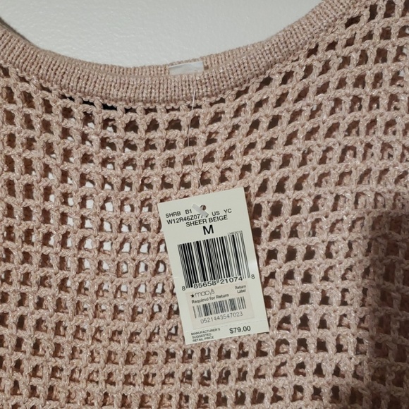 Guess dusty rose mesh top - Picture 3 of 4